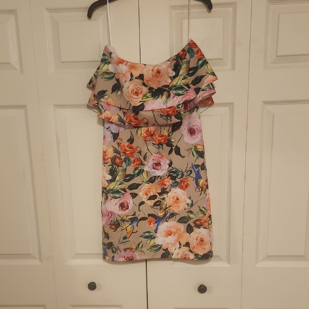 Alexia Admor Floral Strapless Dress - Multicolor